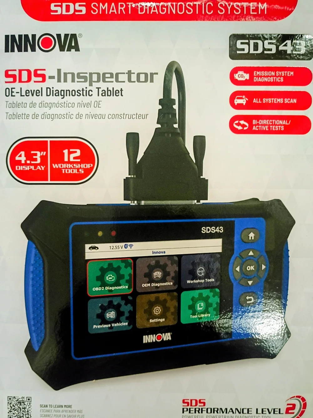 SDS43 OE-Level Diagnostic Tablet - Blue/Black